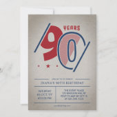 Invitation Retro 90e anniversaire (Devant)