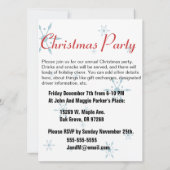 Invitation rétro à la fête de Noël du milieu du si (Dos)