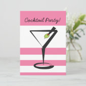 Invitation rétro à une soirée cocktail (Debout devant)