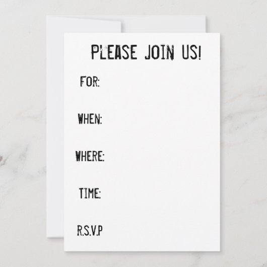 Invitation Retro American Flag (Dos)