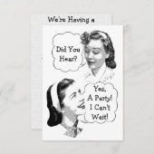 Invitation Retro Anniversaire Party V2 (Devant / Derrière)