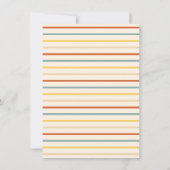 Invitation Rétro | Annonce de photo de diplômé orange (Dos)