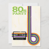 Invitation Rétro arrière - plan de partie (Devant)