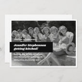 Invitation Retro Bachelorette (Devant / Derrière)