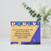 Invitation Retro Balançant Soixante Jeu de Jet Party (Debout devant)