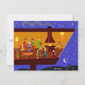 Invitation Retro Balançant Soixante Jeu de Jet Party (Dos)