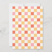 Invitation Retro Beach Party Surf board rose fête d'anniversa (Dos)