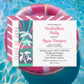Invitation Retro Beach Sunset Graduation Party