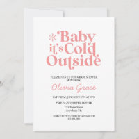 Rétro Bébé Il fait froid dehors Baby Shower