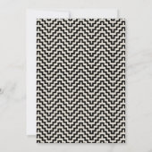 Invitation Retro Black and White Elegant Engagement Party (Dos)