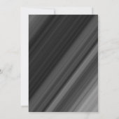 Invitation Retro Black & White Pearls Dîner de répétition (Dos)