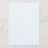 Invitation Retro Blue & Sage Striped Wedding (Dos)