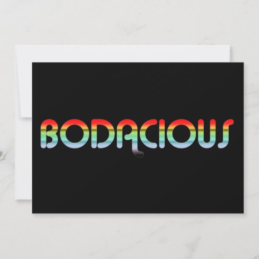 Invitation rétro Bodacious 80s (Devant)