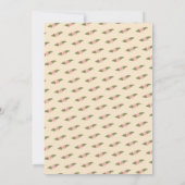 Invitation Retro Boho amusant Fête des mariées artisanale sur (Dos)