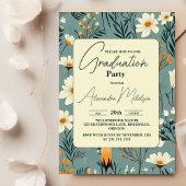Invitation Retro Boho Graduation Party