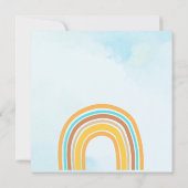 Invitation Retro Boho Sunshine, Voici Le Fils, Arc En Ciel (Dos)