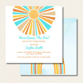 Invitation Retro Boho Sunshine, Voici Le Fils, Arc En Ciel