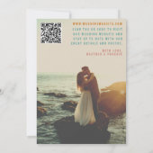 Invitation Retro Bold Bright QR Code Photo Enregistrer la dat (Dos)