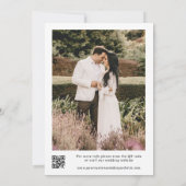 Invitation Retro Bold We Do Black & White QR Code Mariage (Dos)