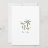 Invitation Retro Boy The Big One Surfing 1st Birthday Party (Dos)