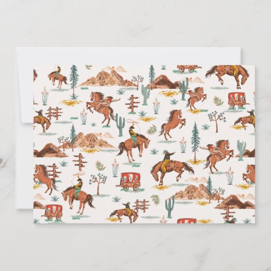 Invitation Retro Brown Photo Comment West a été un 1er annive (Dos)