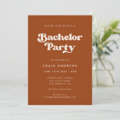 Invitation Retro Burange Bachelor Party (Debout devant)