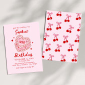 Invitation Retro Cake 30e anniversaire