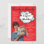 Invitation Retro Candy est Dandy Bachelorette Party Invitatio (Devant)