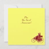 Invitation RETRO CARS 2, RESTAURATION AUTOMATIQUE, jaune brun (Dos)