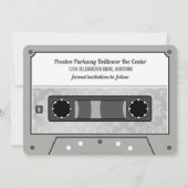 Invitation Retro Cassette Bande Mariage Enregistrer la date (Dos)