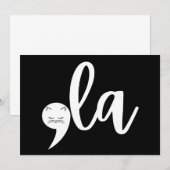 Invitation Retro Cat Comma La Kamala Harris 2024 Election (Devant / Derrière)