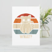Invitation Rétro Ce Chat Couteau Meow Kitty Funny Chats Maman (Debout devant)