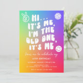 Invitation Rétro C'est moi Je suis le vieux n'importe quel âg (Debout devant)