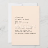 Invitation Retro Chic Tea Party (Dos)