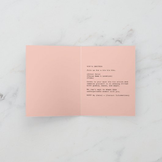 Invitation Retro Chic Tea Party (Intérieur)