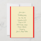 Invitation Retro Christmas Bulbs Party (Dos)