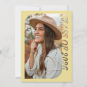 Invitation Retro Class Of 2026 Photo Minimalist Citrus (Devant)