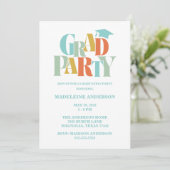 Invitation Retro Class of Congrats Graduation (Debout devant)