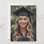 Invitation Retro Class of Congrats Graduation Photo (Dos)