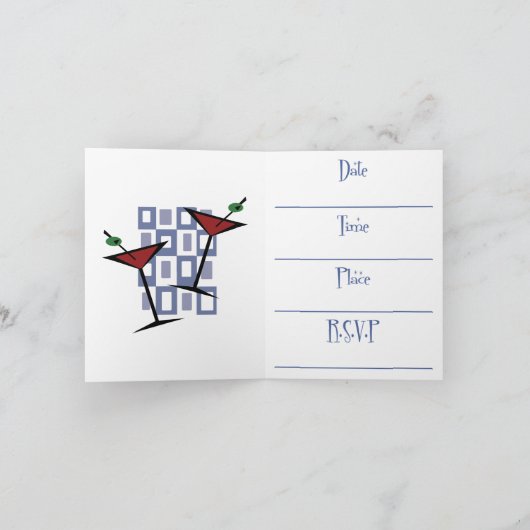 Invitation Retro Cocktail Party (Intérieur)