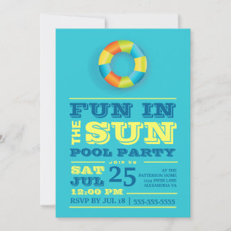Invitation rétro colorée de la fête du soleil de l