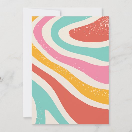 Invitation Retro Colorful abstract seamless pattern birthday (Dos)