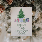 Invitation Retro Colorful Noël présente Tree Party