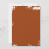 Invitation Retro Comic Style Citrouille Automne Baby shower (Dos)