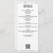 Invitation Retro Concert Ticket All-in-One Blue Wedding (Dos)