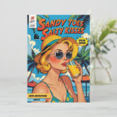 Invitation Retro Couverture de la bande dessinée Tropical Bri (Debout devant)