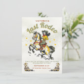 Invitation Retro Cowgirl Dernier Rodeo Bachelorette Party (Debout devant)