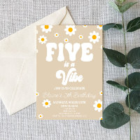 Retro Daisy Five Est Une Vibe 5ème fête d'annivers