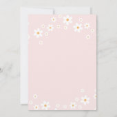 Invitation Retro Daisy rose nuptiale douche (Dos)