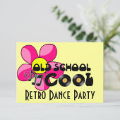 Invitation Retro Dance Party - Old School Cool Vinyl Records (Debout devant)